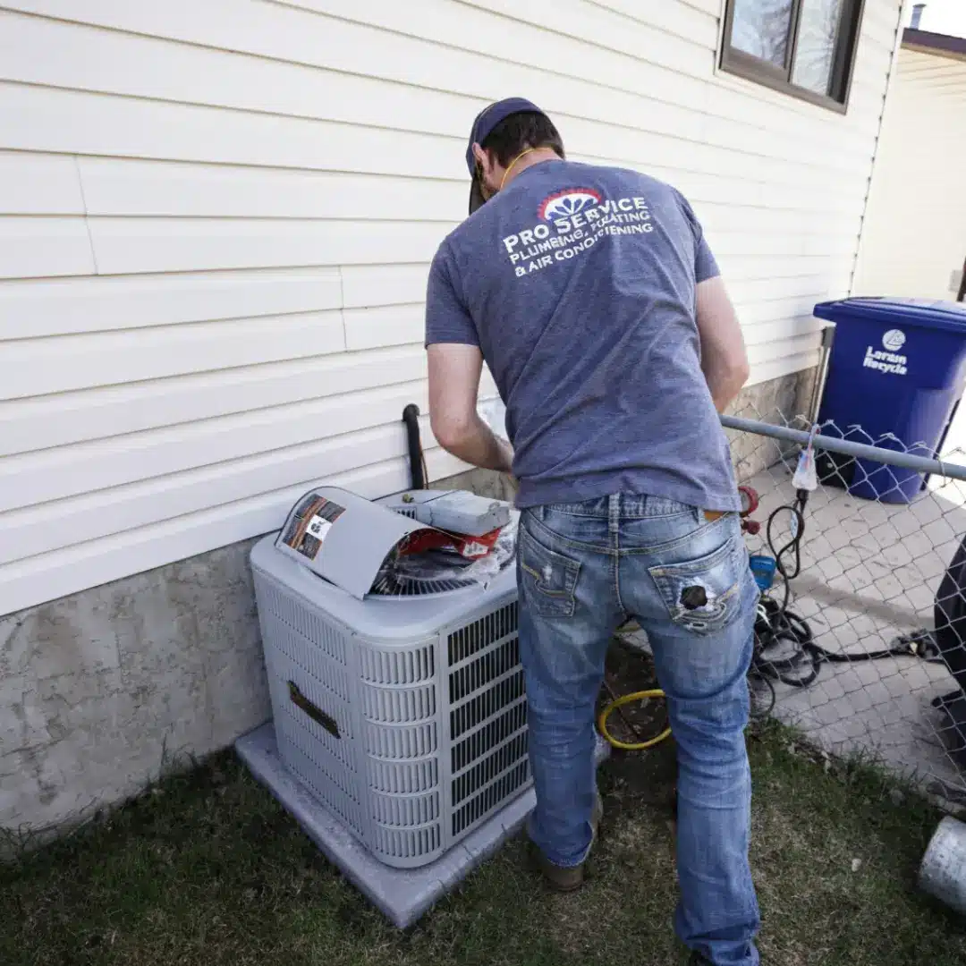 Pro Service Mechanical AC installation in Saskatoon