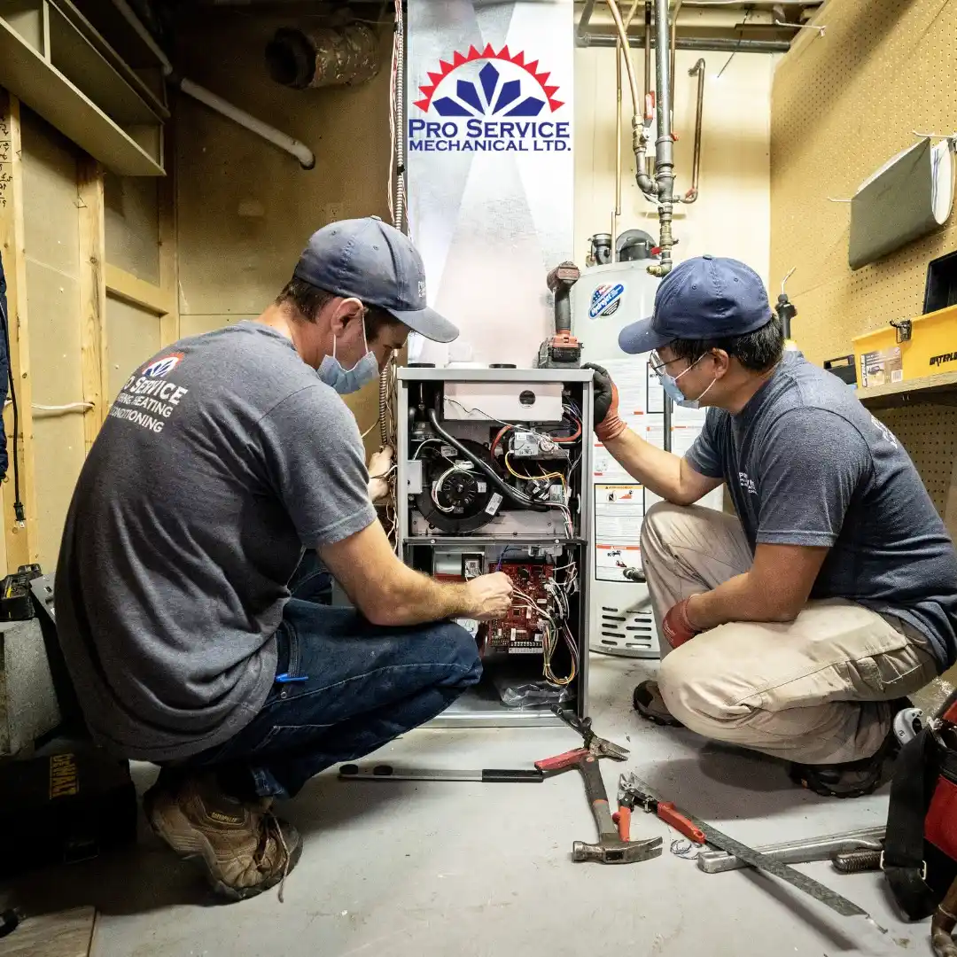 Pro Service Mechanical AC installation in Saskatoon