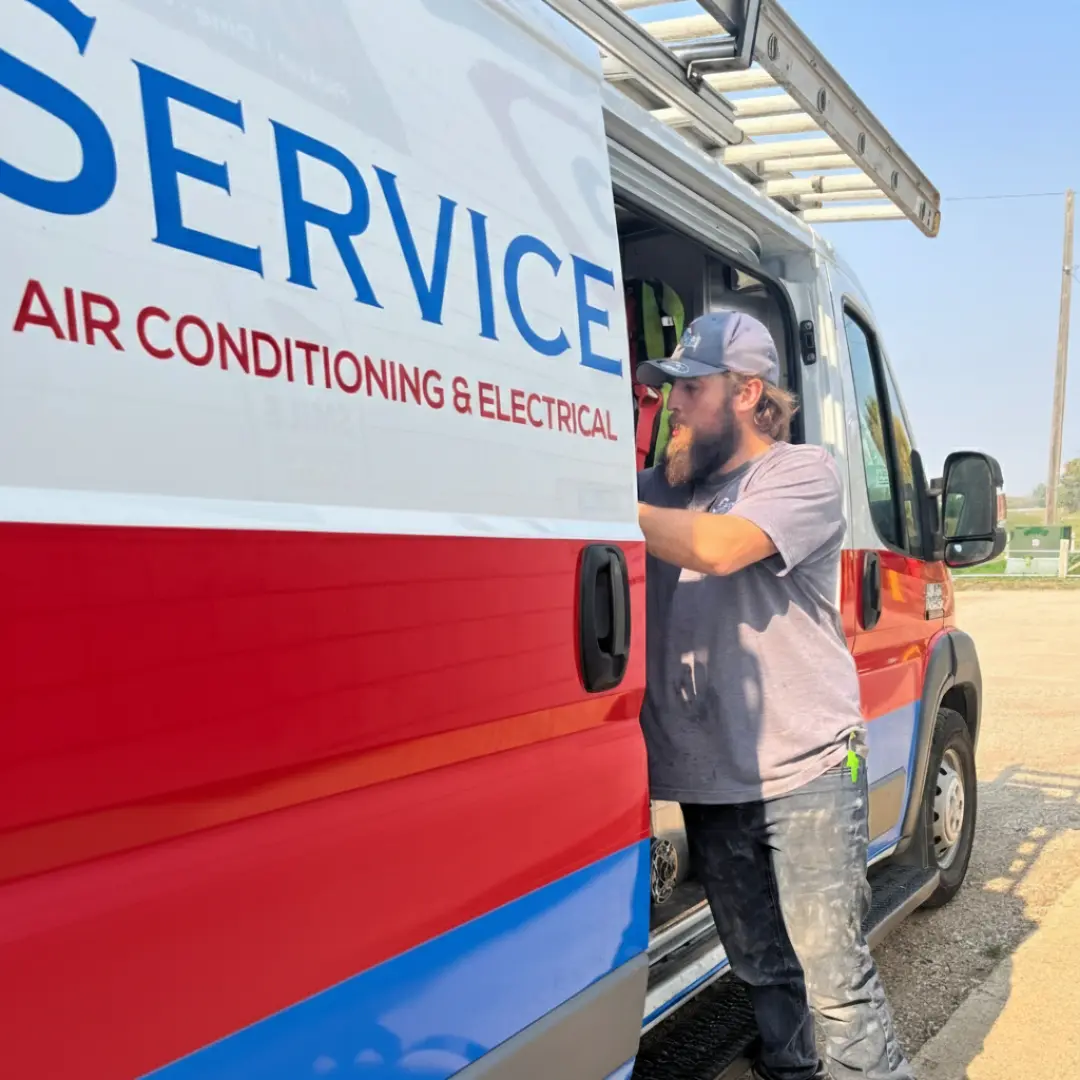 Pro Service Mechanical AC installation in Saskatoon
